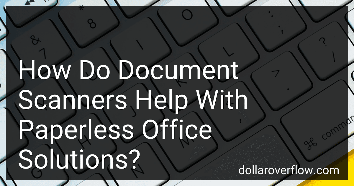 How Do Document Scanners Help With Paperless Office Solutions? image