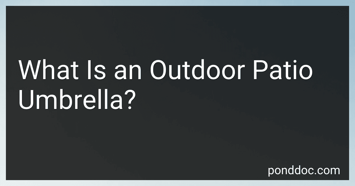 What Is an Outdoor Patio Umbrella? image
