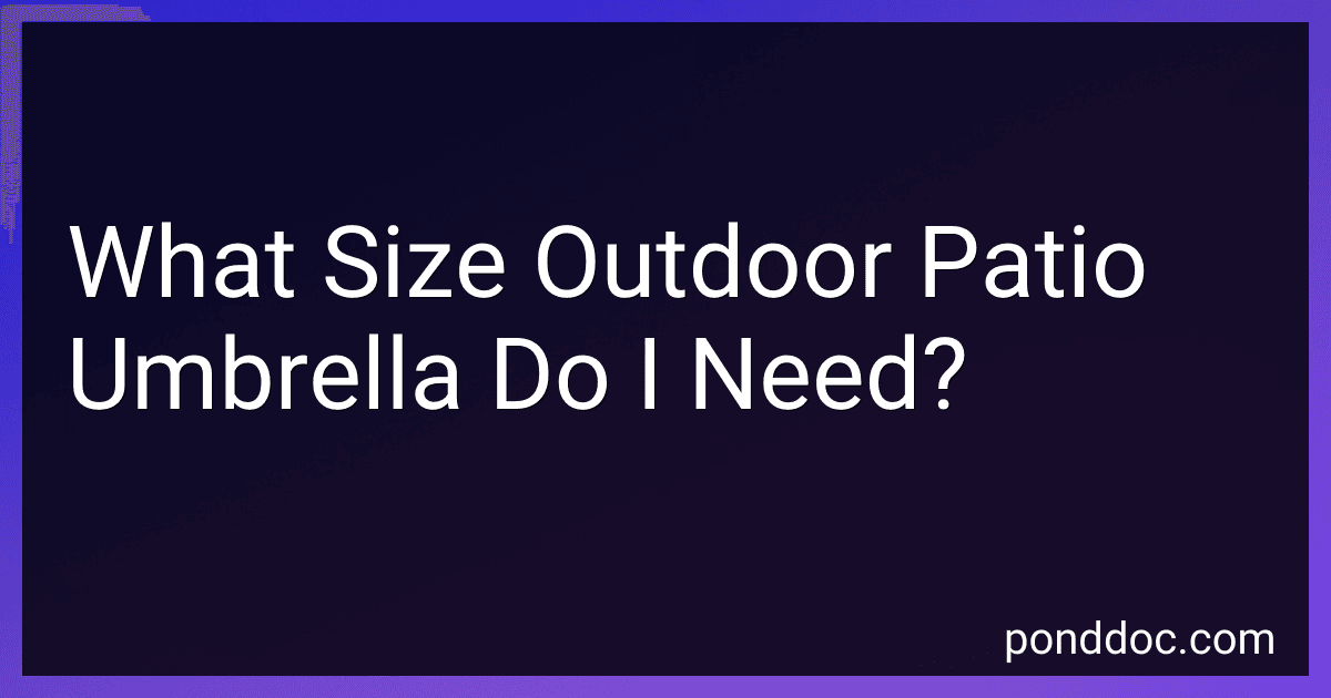 What Size Outdoor Patio Umbrella Do I Need? image