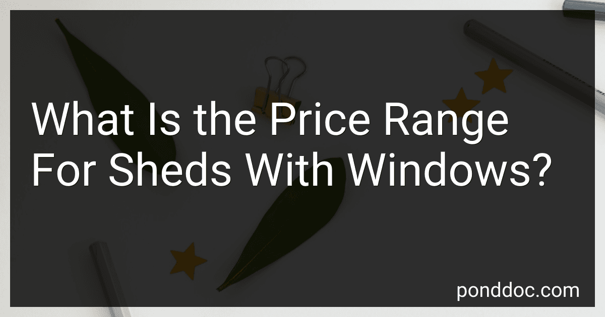 What Is the Price Range For Sheds With Windows? image