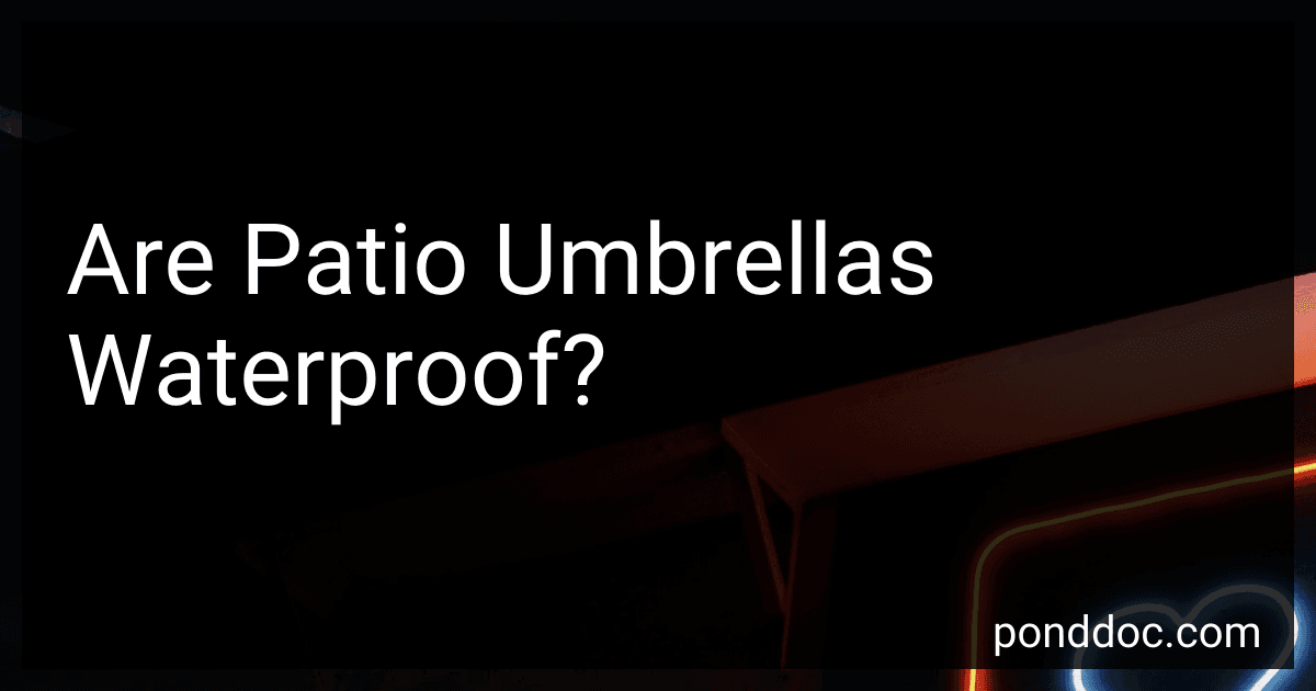 Are Patio Umbrellas Waterproof? image