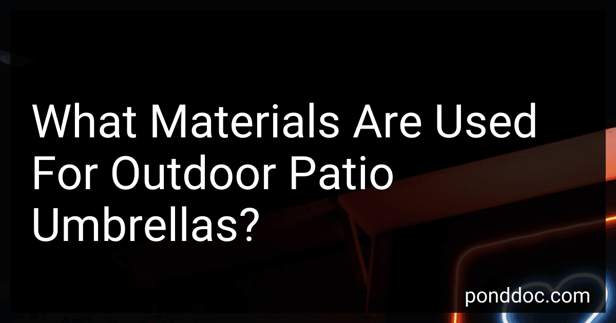 What Materials Are Used For Outdoor Patio Umbrellas? image