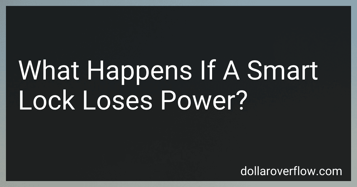 What Happens If A Smart Lock Loses Power? image