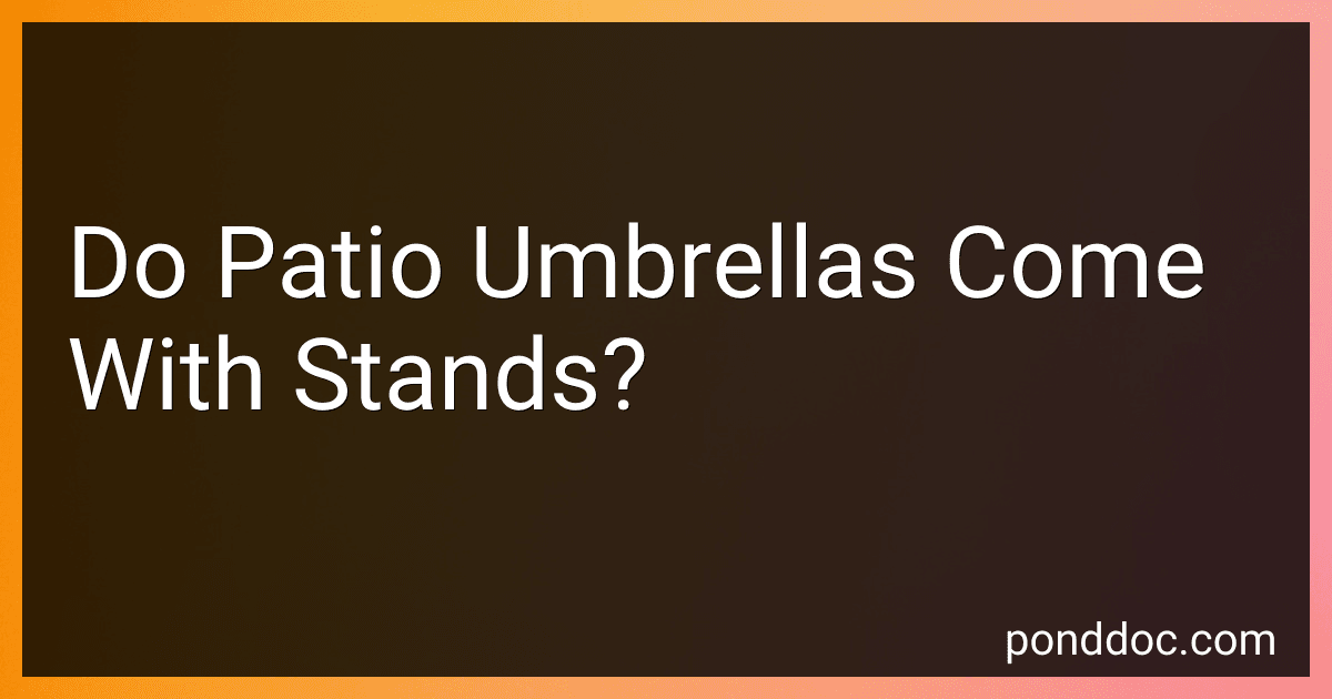Do Patio Umbrellas Come With Stands? preview