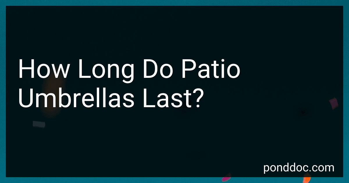 How Long Do Patio Umbrellas Last? preview