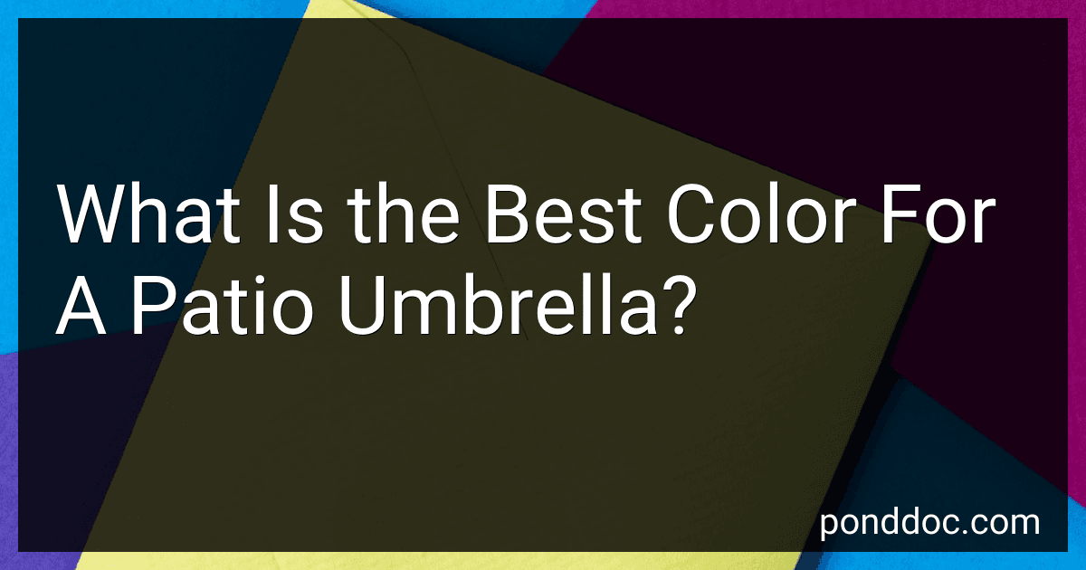 What Is the Best Color For A Patio Umbrella? image
