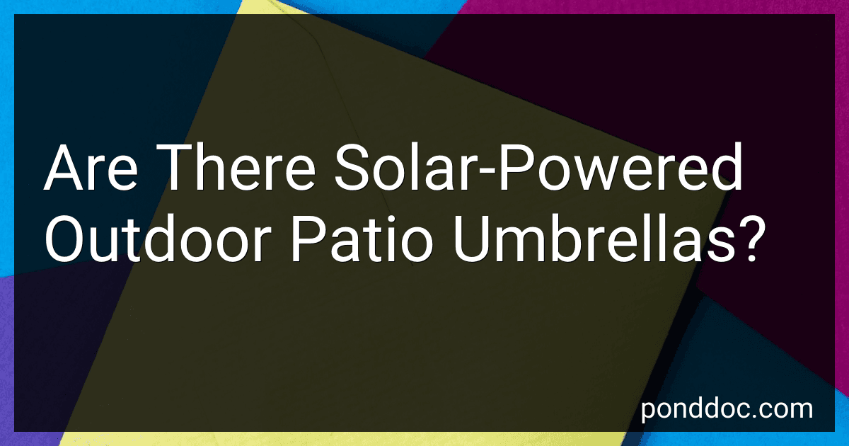 Are There Solar-Powered Outdoor Patio Umbrellas? preview