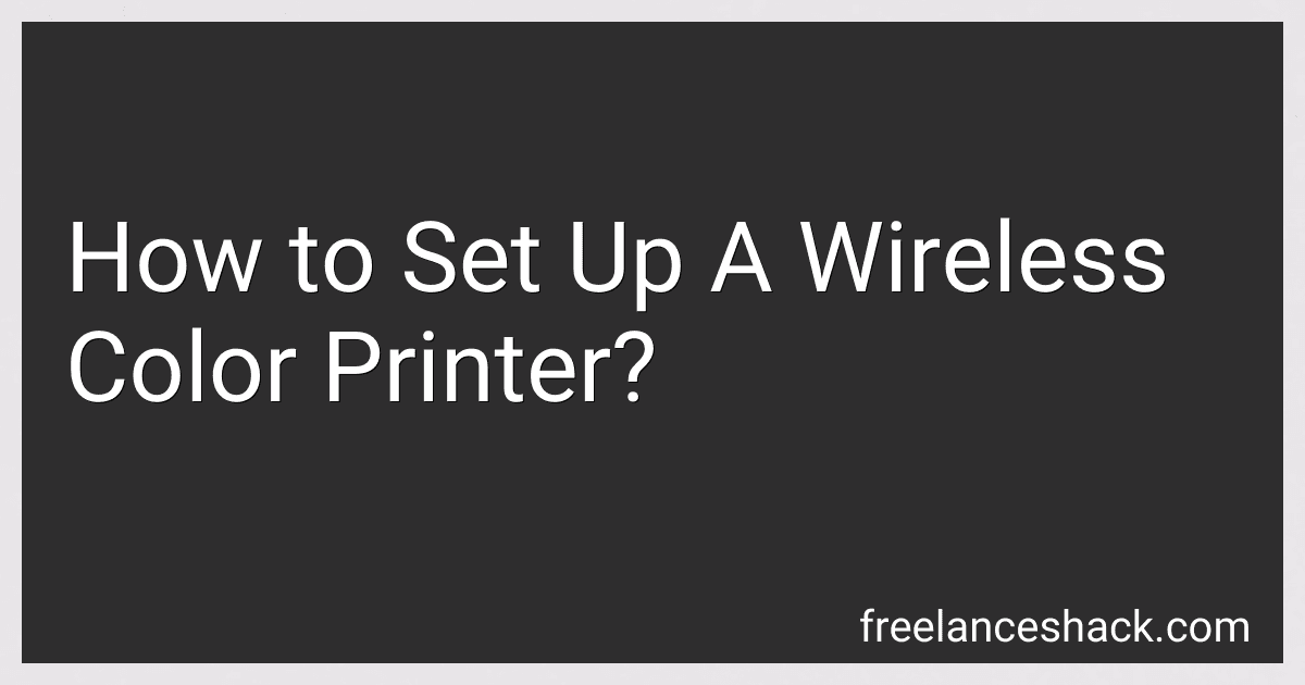 How to Set Up A Wireless Color Printer? image