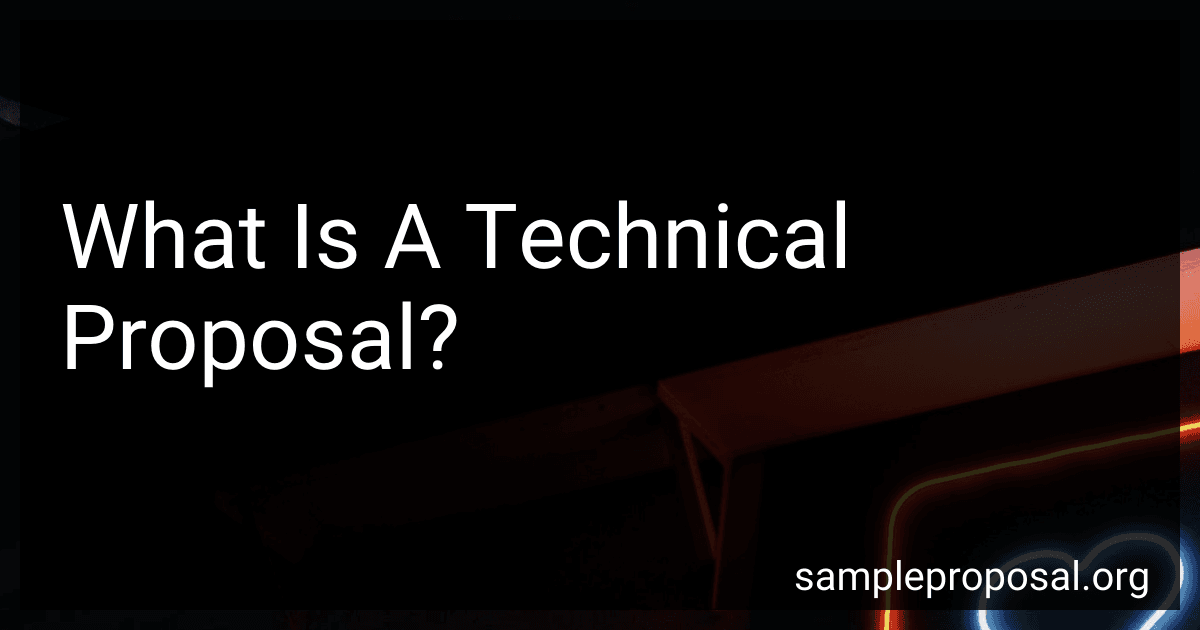 What Is A Technical Proposal? preview