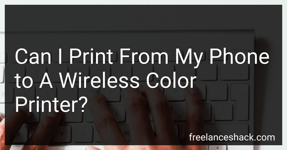 Can I Print From My Phone to A Wireless Color Printer? preview