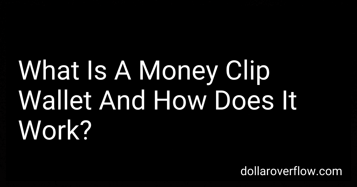 What Is A Money Clip Wallet And How Does It Work? image