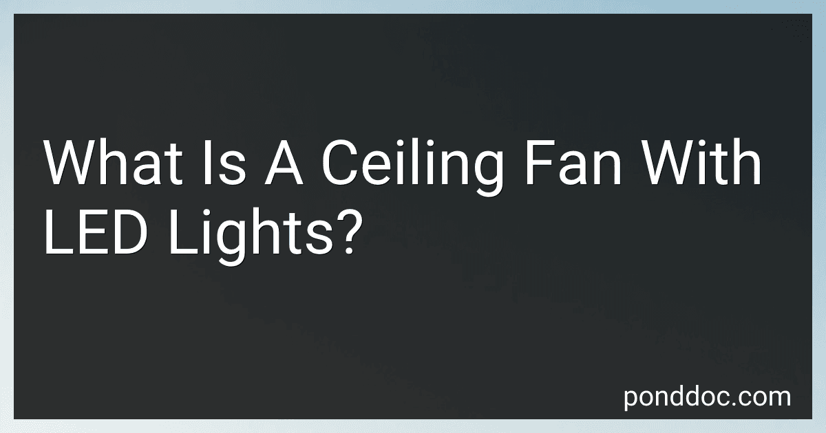 What Is A Ceiling Fan With LED Lights? image