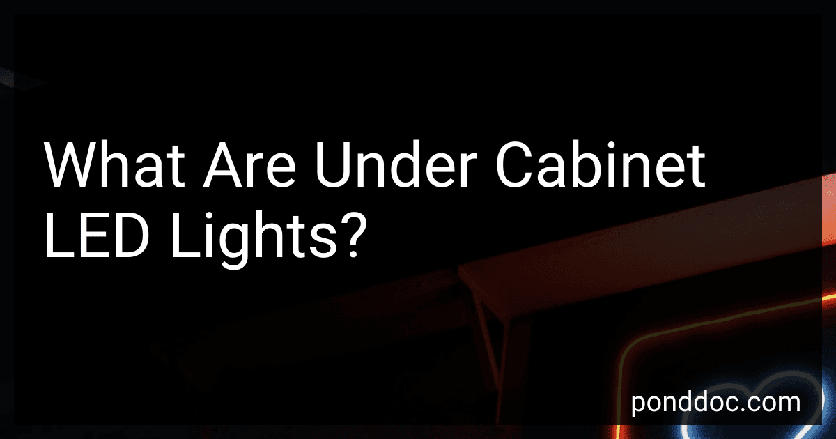 What Are Under Cabinet LED Lights? image