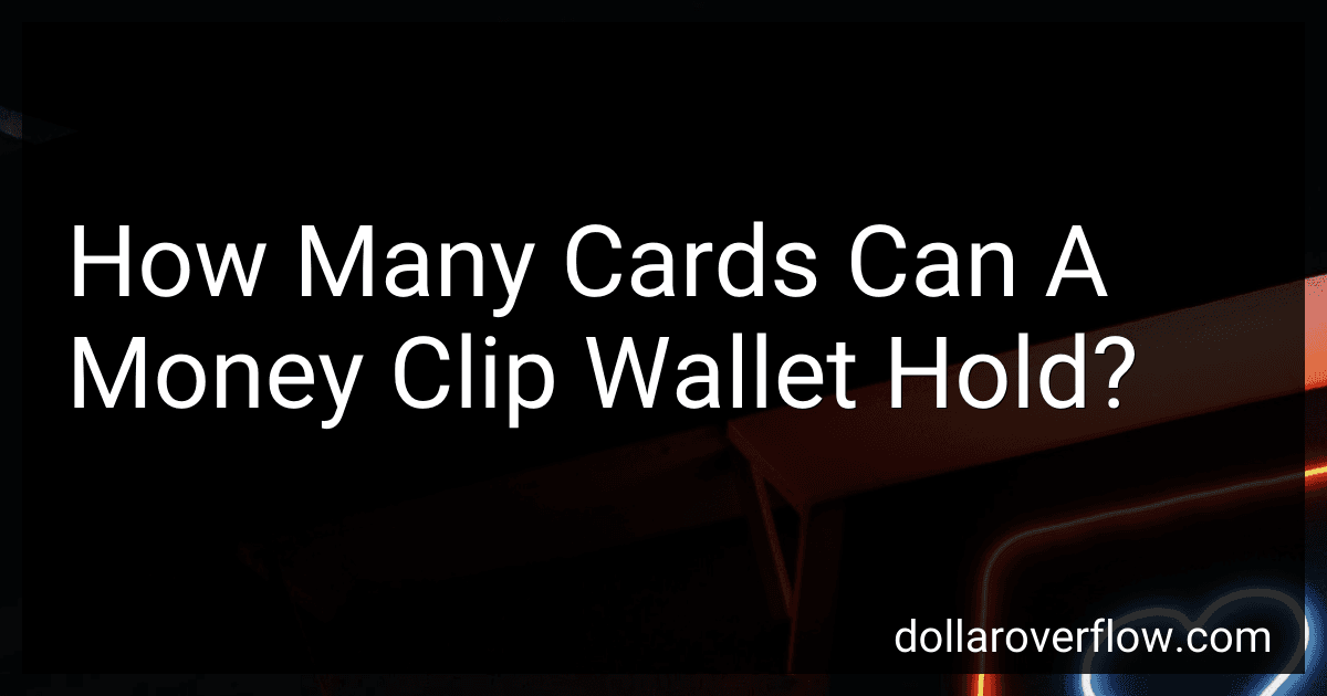 How Many Cards Can A Money Clip Wallet Hold? image