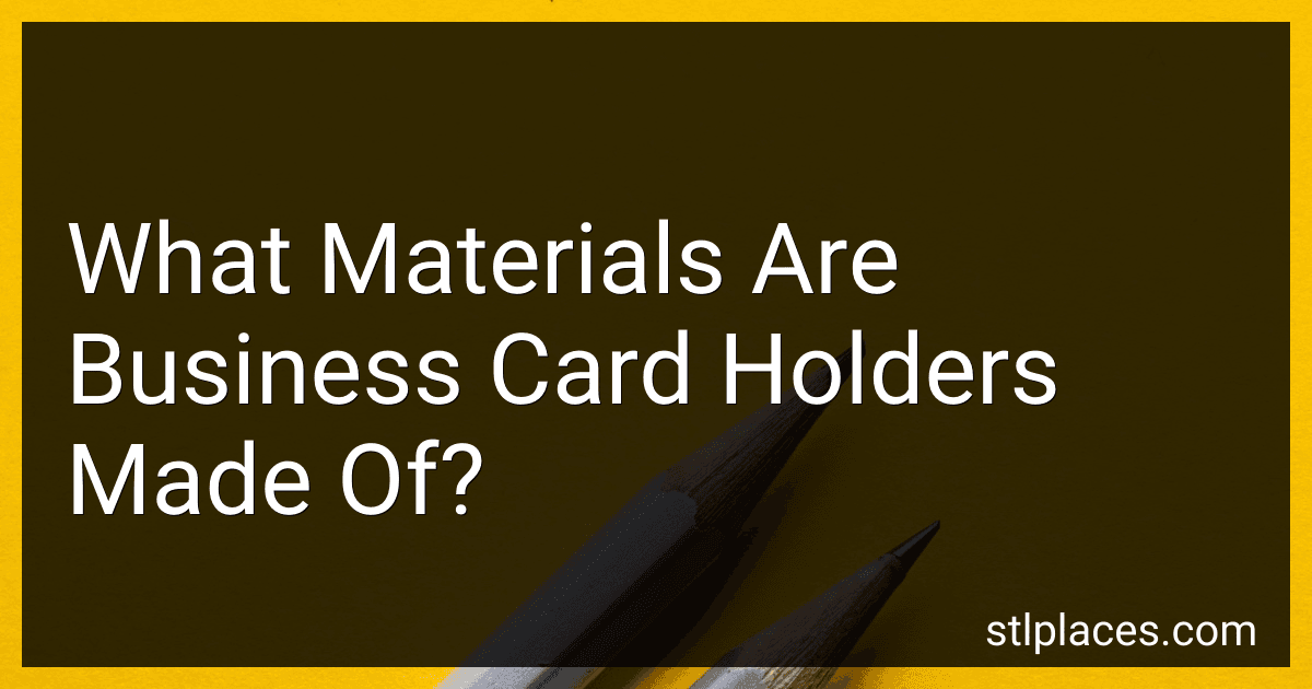 What Materials Are Business Card Holders Made Of? preview