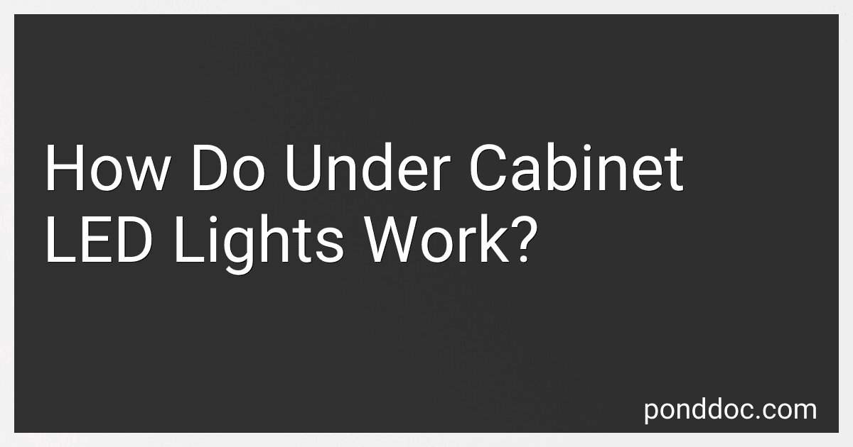 How Do Under Cabinet LED Lights Work? image