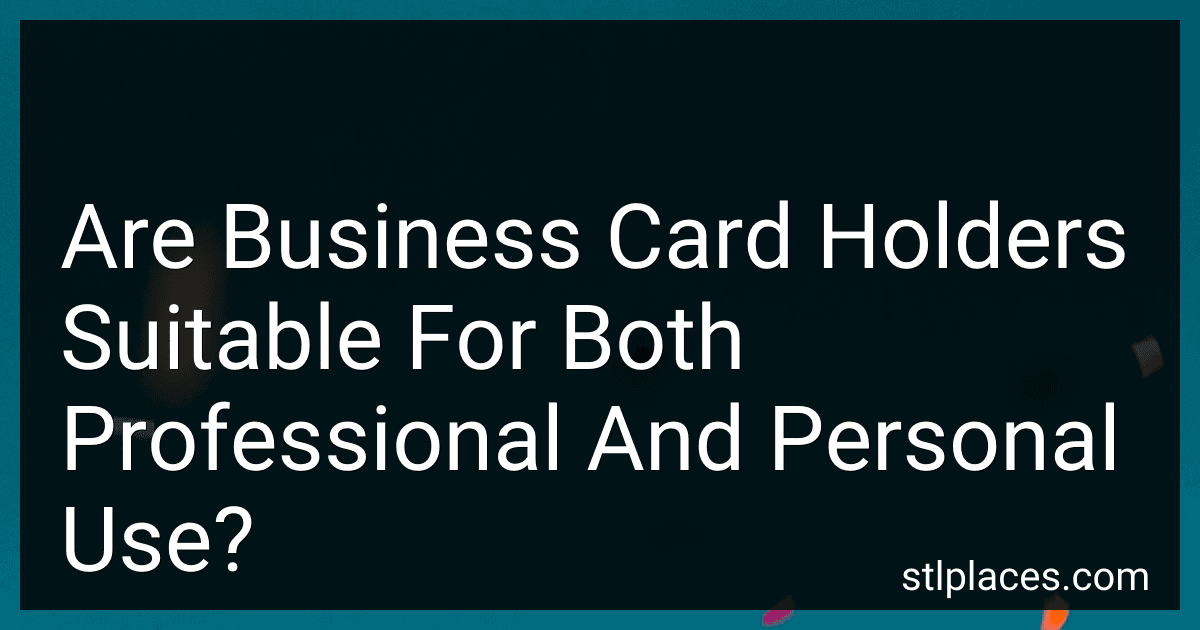Are Business Card Holders Suitable For Both Professional And Personal Use? preview