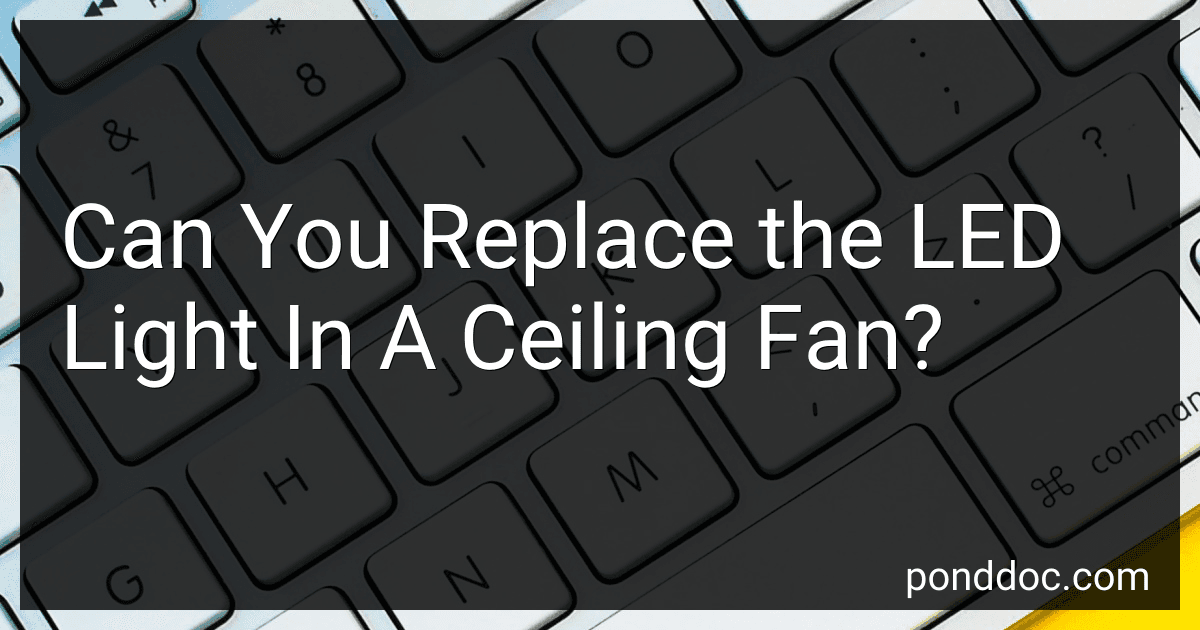 Can You Replace the LED Light In A Ceiling Fan? image