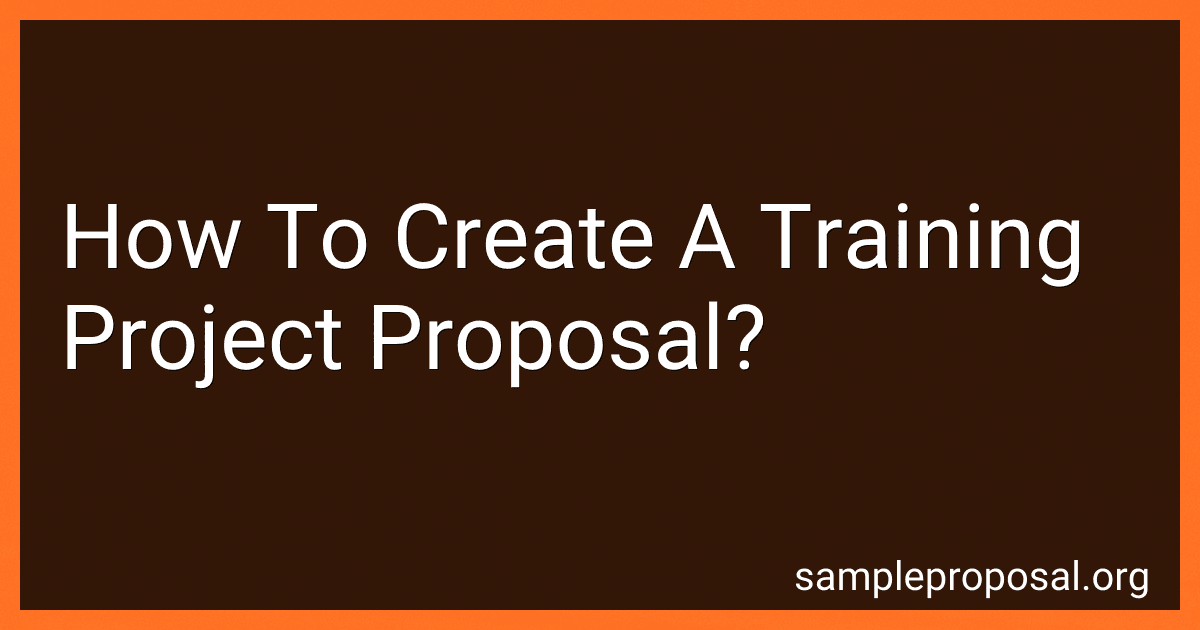 How To Create A Training Project Proposal? preview