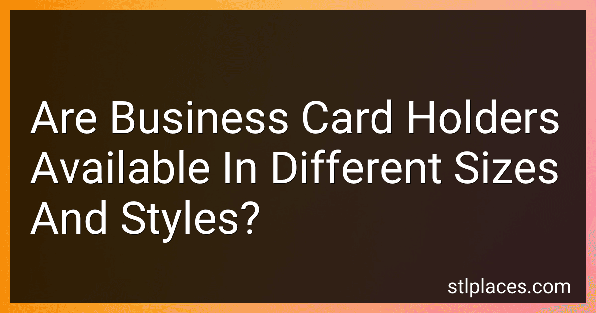 Are Business Card Holders Available In Different Sizes And Styles? image
