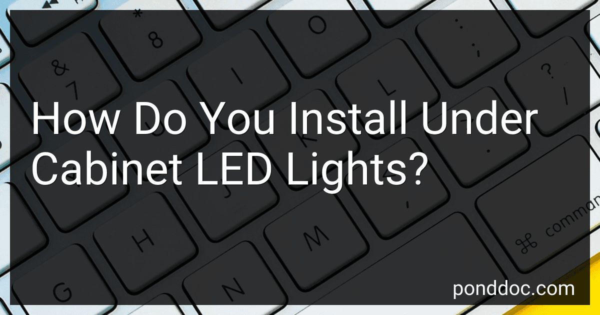 How Do You Install Under Cabinet LED Lights? image