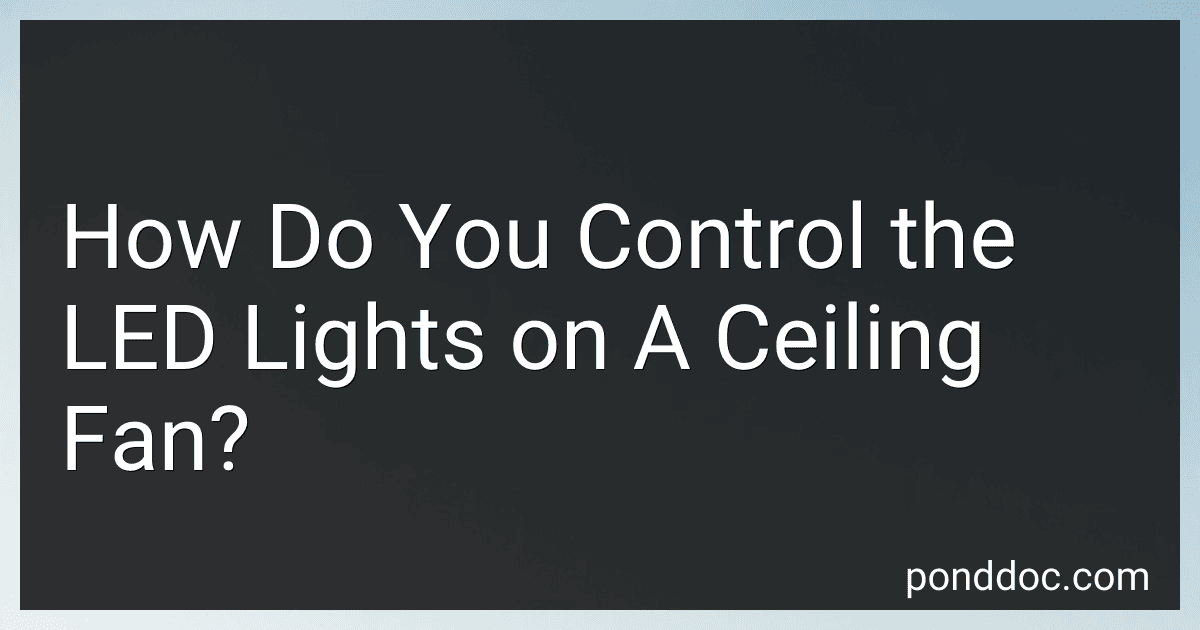 How Do You Control the LED Lights on A Ceiling Fan? image