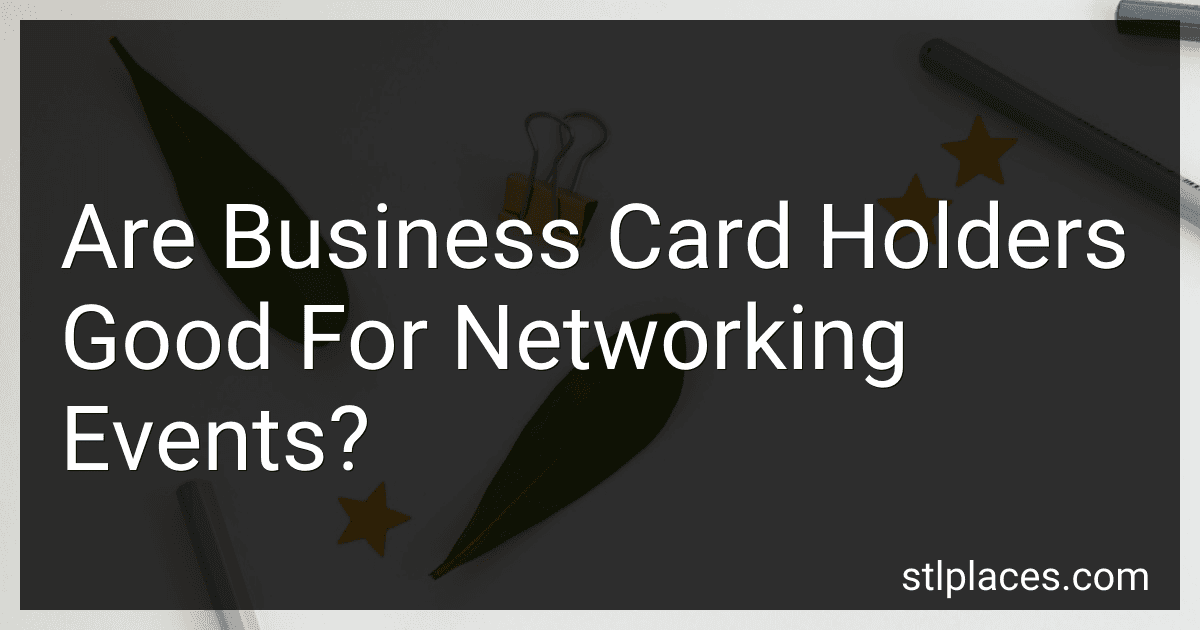 Are Business Card Holders Good For Networking Events? preview