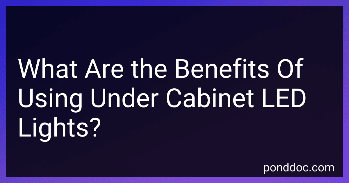 What Are the Benefits Of Using Under Cabinet LED Lights? image