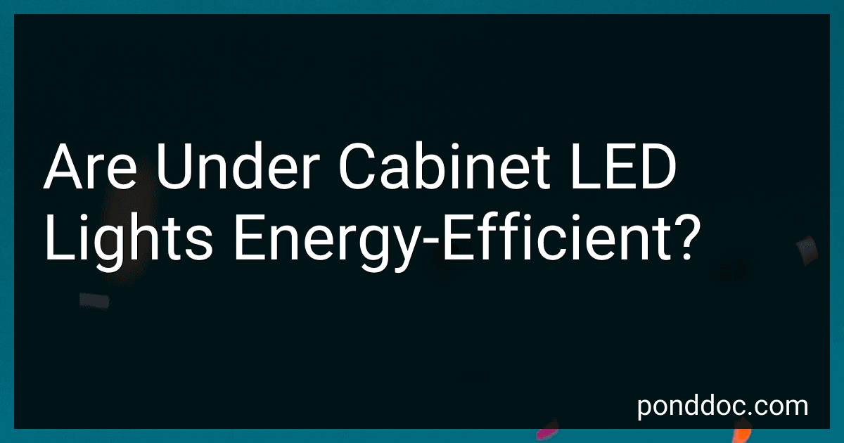 Are Under Cabinet LED Lights Energy-Efficient? image