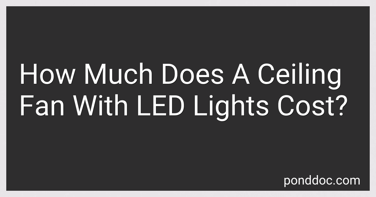 How Much Does A Ceiling Fan With LED Lights Cost? image