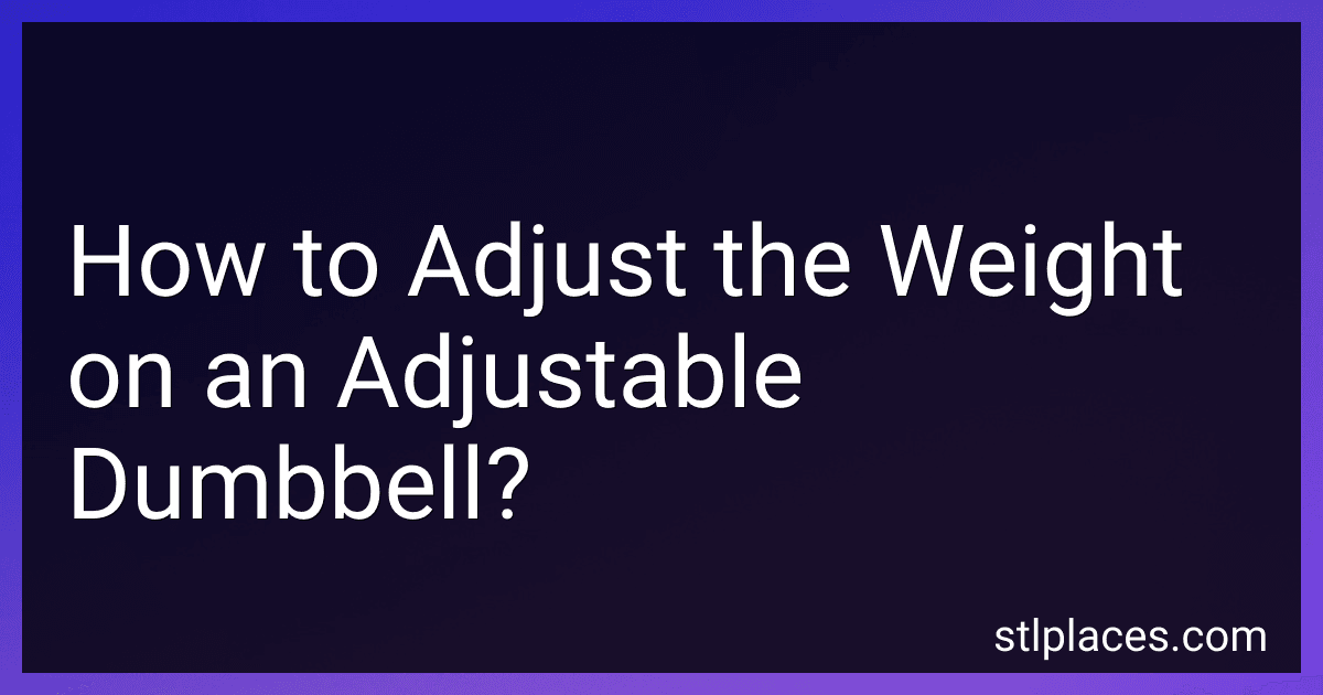How to Adjust the Weight on an Adjustable Dumbbell? image