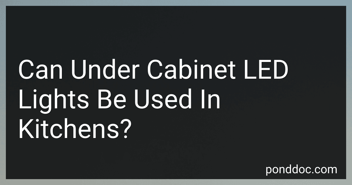Can Under Cabinet LED Lights Be Used In Kitchens? preview