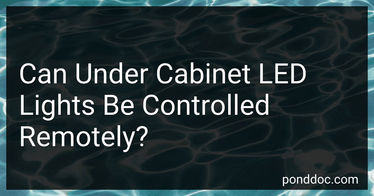 Can Under Cabinet LED Lights Be Controlled Remotely? preview