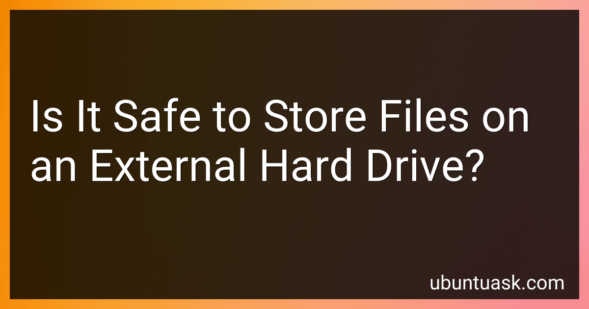 Is It Safe to Store Files on an External Hard Drive? preview
