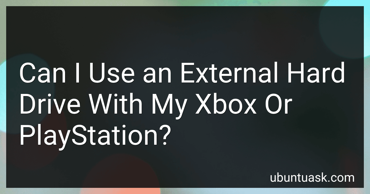Can I Use an External Hard Drive With My Xbox Or PlayStation? preview