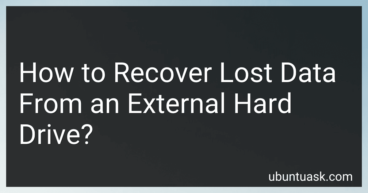How to Recover Lost Data From an External Hard Drive? preview