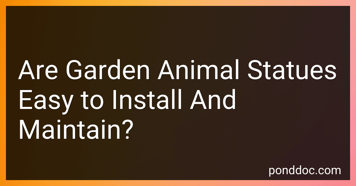 Are Garden Animal Statues Easy to Install And Maintain? image