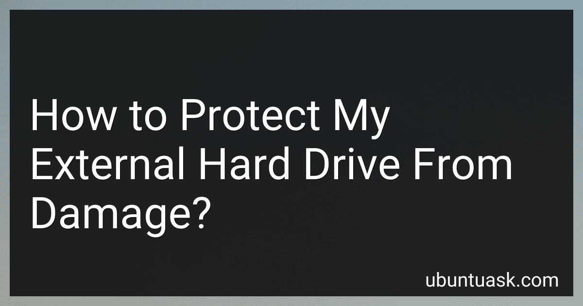 How to Protect My External Hard Drive From Damage? preview