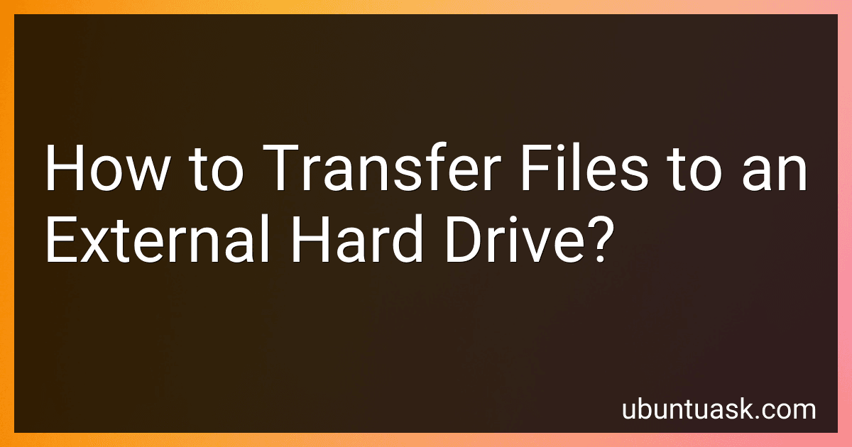How to Transfer Files to an External Hard Drive? preview