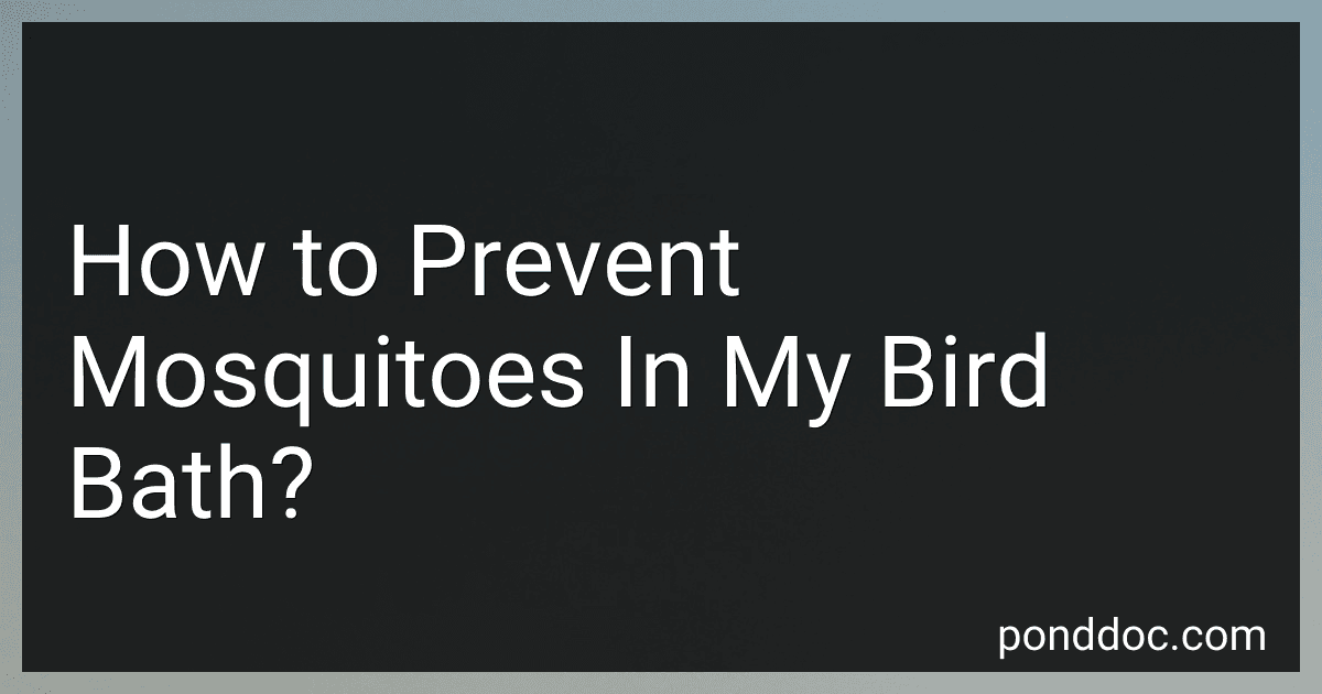 How to Prevent Mosquitoes In My Bird Bath? image