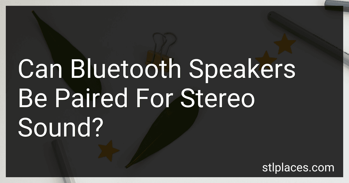 Can Bluetooth Speakers Be Paired For Stereo Sound? preview