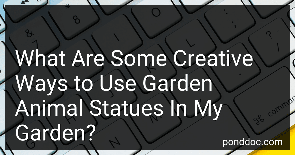 What Are Some Creative Ways to Use Garden Animal Statues In My Garden? image