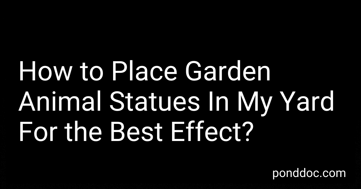 How to Place Garden Animal Statues In My Yard For the Best Effect? image