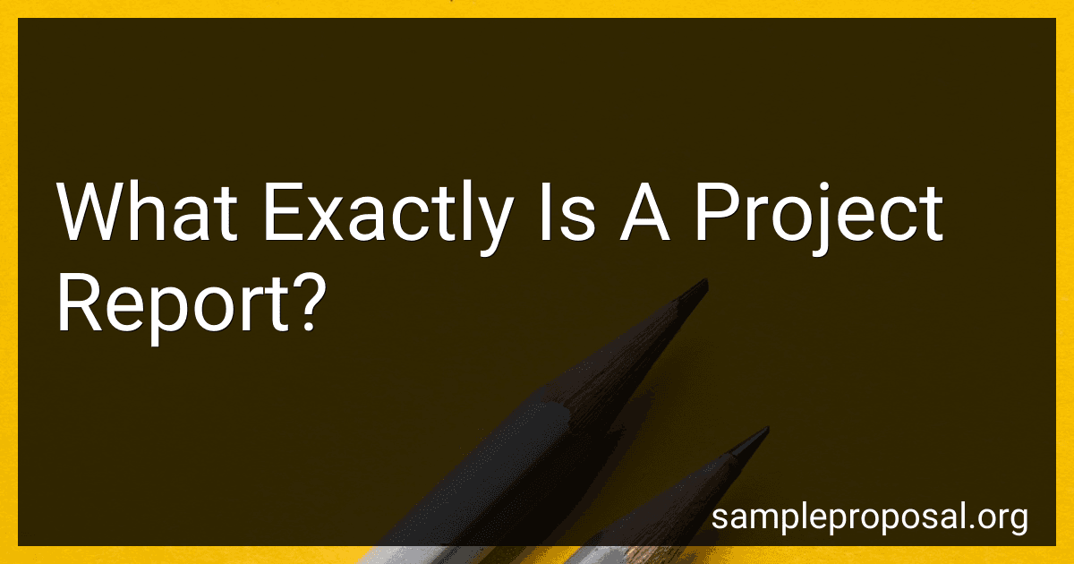 What Exactly Is A Project Report? preview
