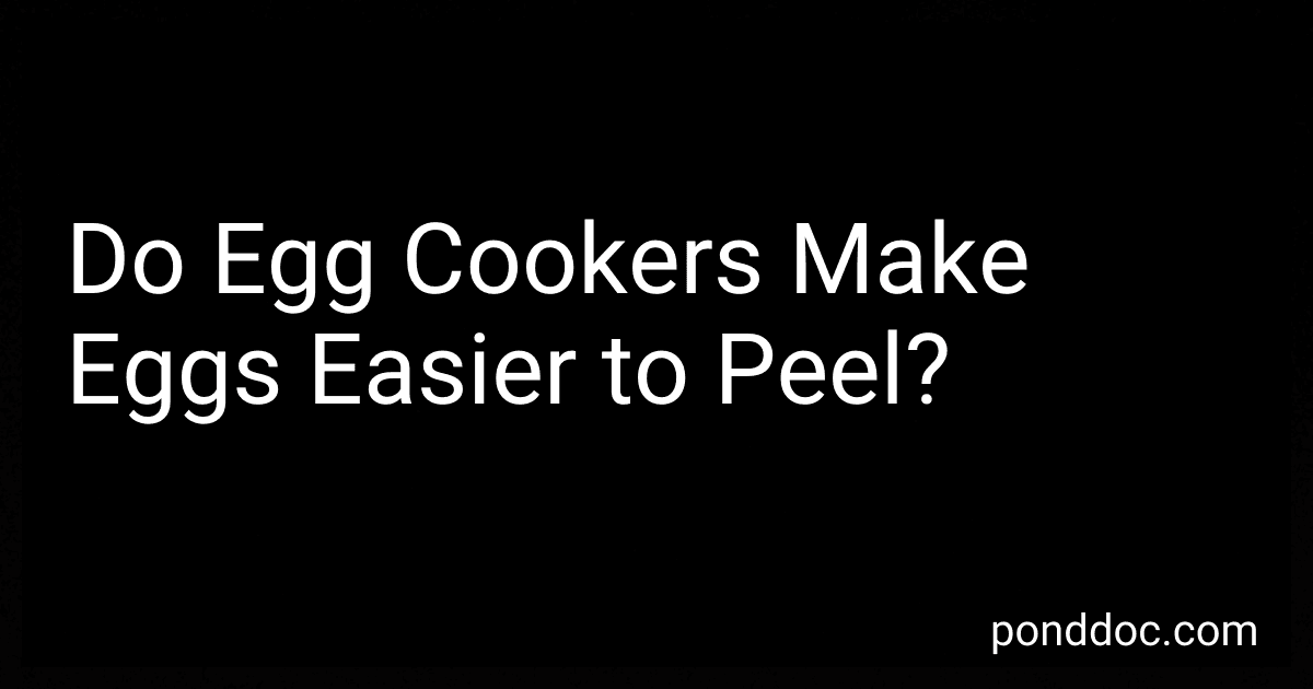 Do Egg Cookers Make Eggs Easier to Peel? image