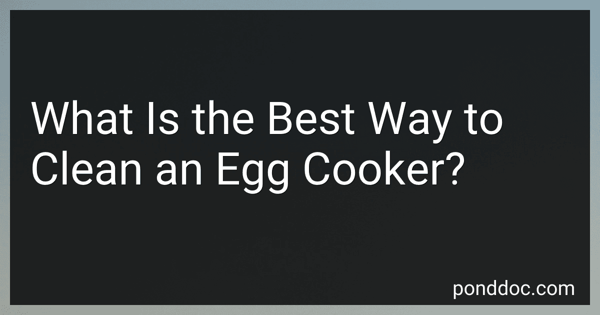 What Is the Best Way to Clean an Egg Cooker? image