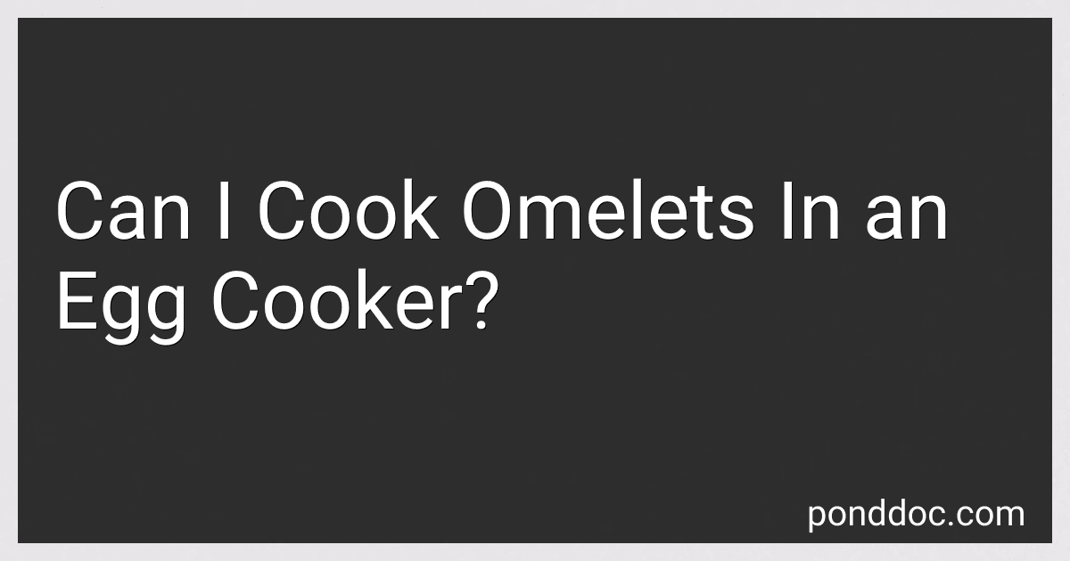 Can I Cook Omelets In an Egg Cooker? image