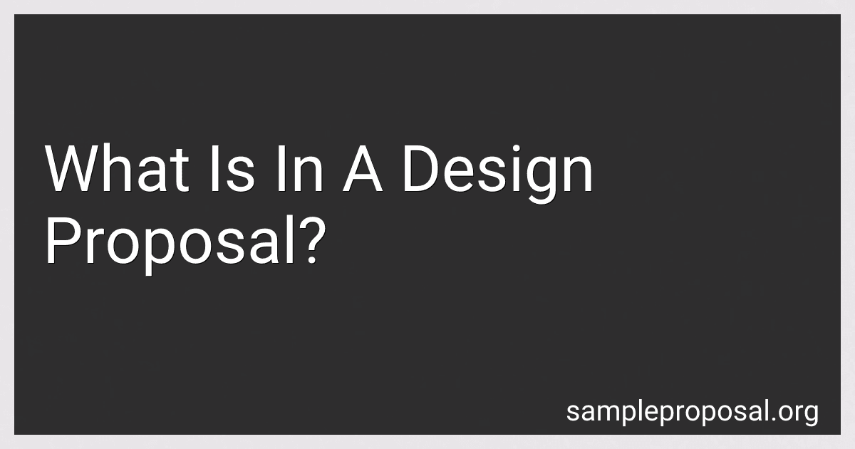 What Is In A Design Proposal? preview