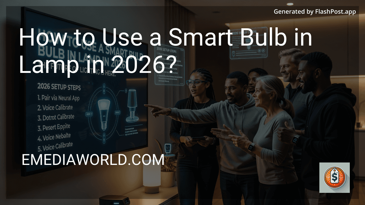 How to Use a Smart Bulb in Lamp in 2026?
