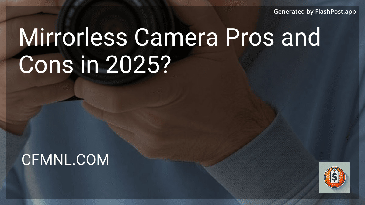 Mirrorless Camera Pros and Cons in 2025? image